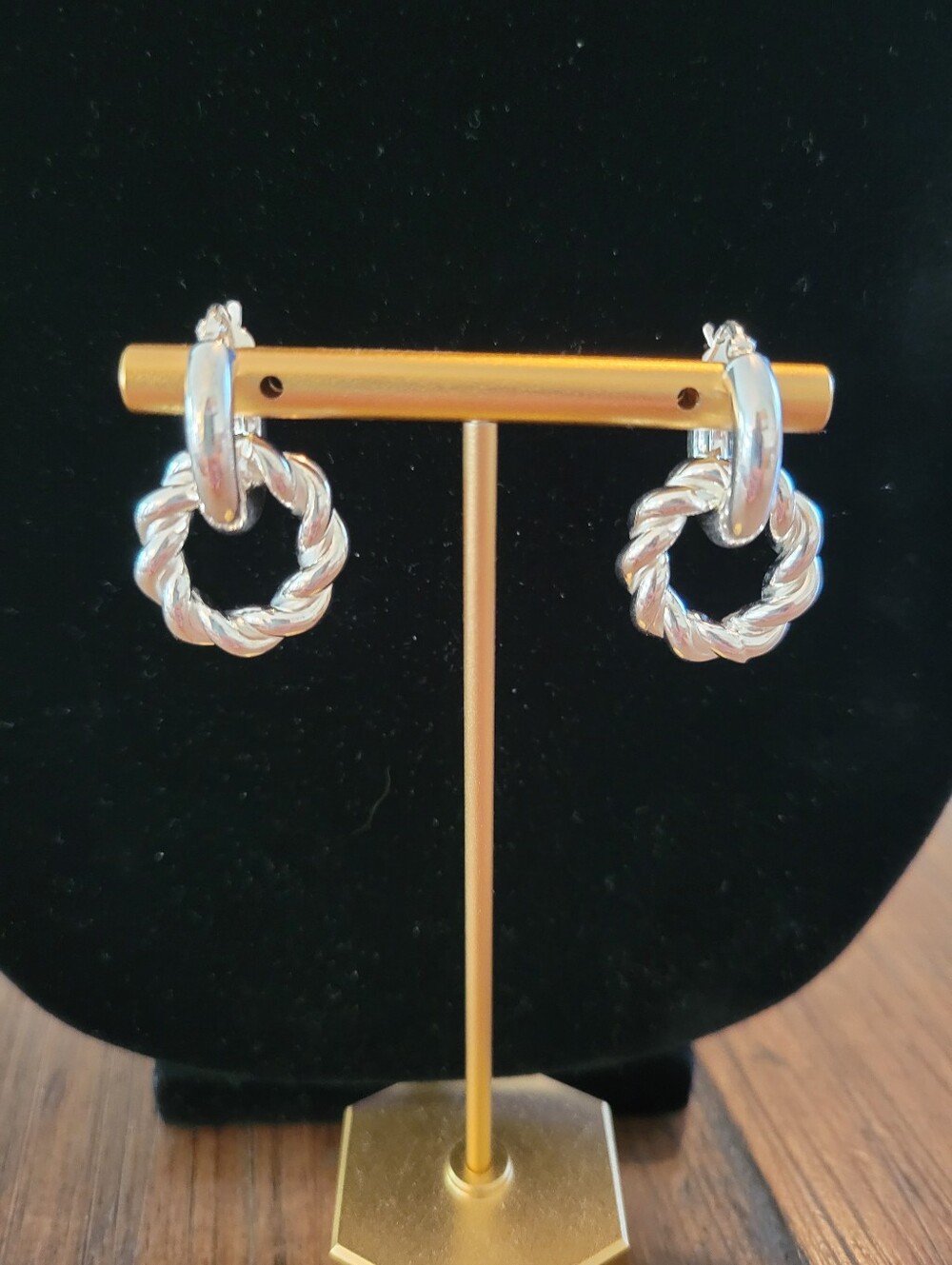 Ultrafine 950 Sterling Convertible Hoop Earrings
